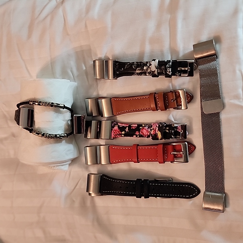 Fitbit Charge 2 bands with bonus screen protectors and charging cable